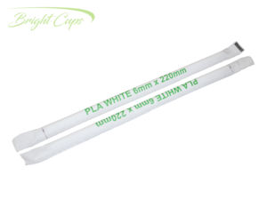 Paille PLA Blanc 6mm x 220mm - Product Image 1