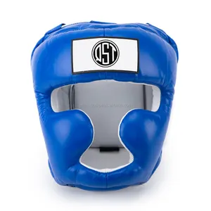 En kaliteli yeni tasarım özel boks baş koruması MMA mücadele eğitim başlık kickboks yüz çene koruma boks baş koruması