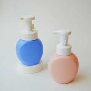 Botella dispensadora de plástico HDPE de 300ML de la mejor calidad, diseño personalizado, color blanco y azul, limpiador de jabón de manos, botellas de plástico - Product Image 3