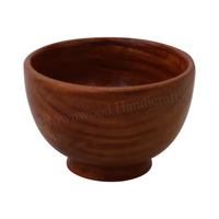 Cuenco hecho a mano de madera de diseño moderno de calidad superior 6x6x4 pulgadas Acabado en madera natural Sostenible Última llegada del exportador