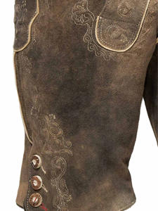 Custom New Authentic <b>Leather</b> Traditional Garments Bavarian Lederhosen <b>Shorts</b> New Cow Suede <b>Leather</b> Lederhosen <b>Shorts</b> - Product Image 3