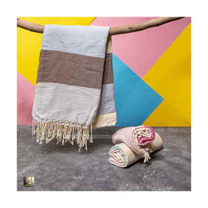 Toalla de playa de algodón Waffle Premium, ultra absorbente de alto valor con superficie repelente de arena de acabado suave de secado rápido - Product Image 4