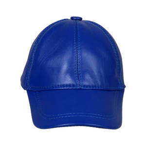 Gorro de Béisbol de Cuero Genuino de 5 Paneles con Bordado Personalizado, Ajustable, Transpirable, para Hombre, para Invierno - Product Image 1