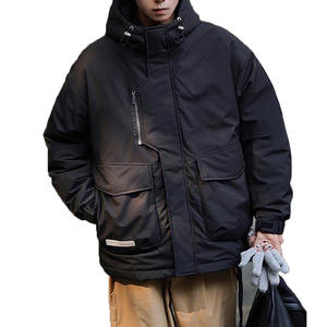 Venta al por mayor chaqueta de invierno de los hombres nueva con capucha de algodón acolchado transpirable de peso pesado cortavientos Bata - Product Image 5