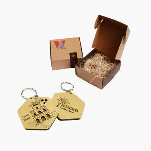 Factory Wooden Key Chain For Car Motor and Door/ Wood Key Chain Vietnam For Decoration