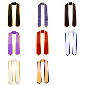 ผ้าคลุมไหลสำเร็จการศึกษาแบบถัก ผ้าซาตินโพลีเอสเตอร์ พิมพ์โลโก้ส่วนตัว คุณภาพสูง ปี 2025 สำหรับทุกเพศ - Product Image 2