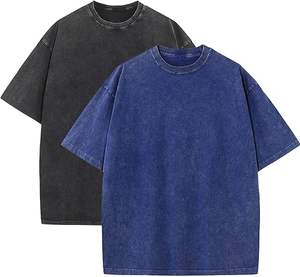 Camisetas de Algodón Grueso con Estampado Personalizado para Grupos, Camisetas Blancas de Estilo Urbano, Tallas Grandes, Camisetas Extra Grandes para Hombre - Product Image 1