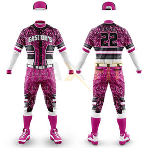 Nuevo diseño transpirable uniforme de béisbol al por mayor de alta calidad uniforme de béisbol sublimación traje de béisbol - Product Image 6