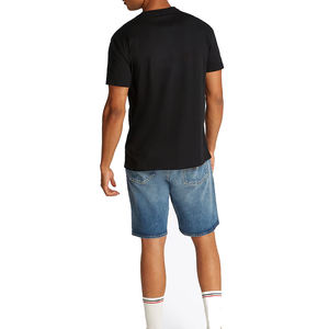 เสื้อยืดคอกลมเปิดไหล่สำหรับผู้ชายผ้าฝ้าย100% โอเวอร์ไซส์2025ออกแบบได้ตามต้องการ - Product Image 5