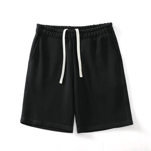 Pantalones Cortos Deportivos de Felpa Francesa Personalizados OEM 2025, 100% Algodón Grueso, Impresión Puff, Estilo Urbano Vintage, Desteñidos al Sol para Hombre - Product Image 6