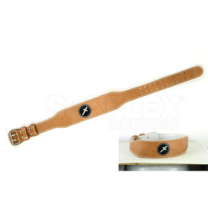 เข็มขัดหนังวัวสำหรับยกน้ำหนักการฝึกออกกำลังกายและปั่นจักรยาน - Product Image 2