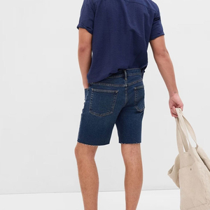 Short en jean d'été pour hommes Dernier design Gris couleur délavé Short en jean coupe ample pour hommes Vente en gros de shorts à vendre - Product Image 5