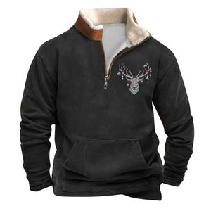 Sudaderas con capucha clásicas Sudaderas cómodas de moda para hombres para uso diario Trajes casuales Fabricación básica Mezcla de algodón - Product Image 1