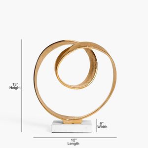Role Circle 2024, nuevo diseño, accesorio de mesa, escultura de arte para el hogar, escultura hecha a mano de Metal para decoración de escritorio de oficina - Product Image 4