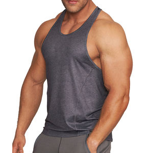 Gimnasio Culturismo Tank Tops Hombres 100% Algodón Poliéster Singlet Verano Ligero Fitness Chaleco Top - Product Image 1