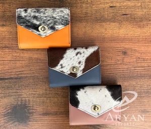 Nouveau Style fait à la main en cuir de vachette recyclé portefeuille femmes pochette haute qualité en cuir luxe multi-usage sac à main porte-carte portefeuilles - Product Image 1