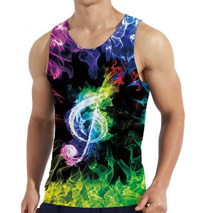 XL Hommes Personnalisé Conçu Débardeur Haute Qualité À Séchage Rapide Coton Respirant Tricoté Sublimation Imprimer Casual Gym Use En Gros - Product Image 4