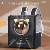 Sac à dos de transport portable solide et respirant transparent de grande capacité pour animaux de compagnie