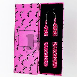 Pinzas Profesionales para Pestañas de Acero Inoxidable, Diseño de Caja Duradera con Logotipo de Visón, para Pinzas de Pestañas - Product Image 6