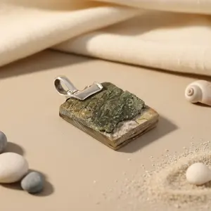 Colgante de Plata 925 con Piedra Preciosa para Mujer, Joyería Artesanal de Piedra Natural con Baño de Rodio, Colgantes con Dijes - Product Image 3