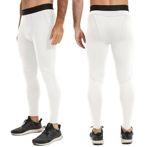 Pantalones de fitness ajustados elásticos de secado rápido para hombre 7/8 con compresión para entrenamiento deportivo Leggings para correr - Product Image 2