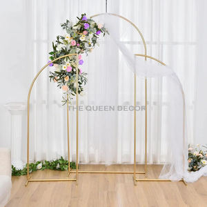 Nuevo arco de boda de arte del hierro, soporte de decoración de fondo de boda, arco de Metal para fiesta de boda y decoración de eventos, cartón de aluminio - Product Image 4
