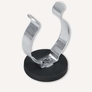 Sistema magnetico gommato Ø43x68mm con morsetto di fissaggio - Product Image 1