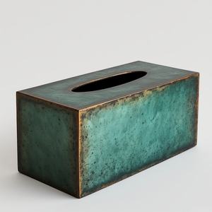 Boîte à mouchoirs en métal multifonctionnelle de haute qualité, options personnalisables, style moderne et simple pour une vie organisée, construction durable - Product Image 3