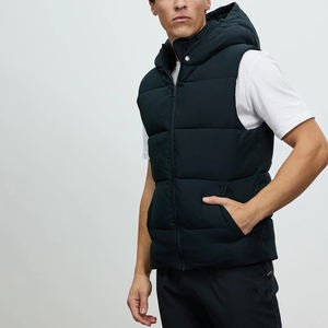 Chaleco acolchado informal para hombre con logotipo personalizado de alta calidad, ligero, sin mangas, cálido, ecológico, para invierno - Product Image 3