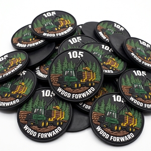 Proveedor Mayorista de Parches Redondos de PVC y Goma Personalizados para Cascos de Seguridad con Gancho y Bucle - Product Image 6