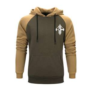 เสื้อฮู้ดสวมหัวของผู้ชายผ้าขนแกะ100% ผ้าฝ้ายกำหนดโลโก้ผ้าไหมพิมพ์สกรีนระบายอากาศได้ดี - Product Image 5