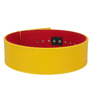 Ceinture de musculation en cuir de vachette suédé respirant réglable CustomColor avec logo personnalisé, boucle à levier d'entraînement, équipement de sécurité pour la remise en forme - Product Image 2