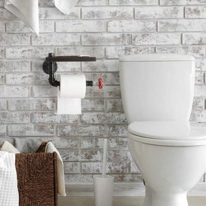 Elegante Portarrollos de Papel Higiénico de Hierro para una Organización Moderna del Baño que Ofrece Líneas Limpias y Montaje Práctico - Product Image 6