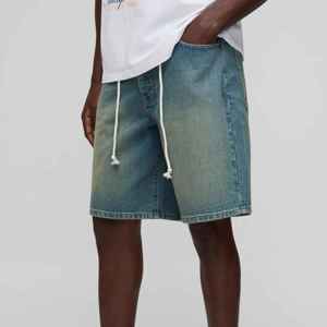 Shorts en jean pour hommes, style unique, sur mesure, personnalisez votre propre logo. - Product Image 2