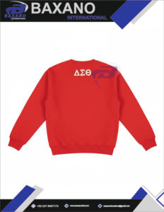 Sudadera Casual de Invierno Delta Sigma Theta Sorority, Bordado 'Devastating Dyna' en Rojo, Ropa Universitaria DST Sorority, Logotipo Personalizado - Product Image 5