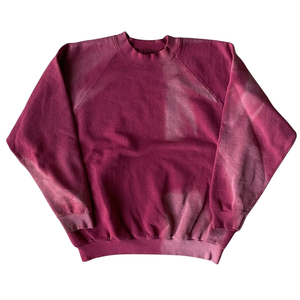 Sweat-shirt uni à col rond avec logo personnalisé et lavage spécial, sweat-shirt uni à col rond pour homme/femme, université - Product Image 1
