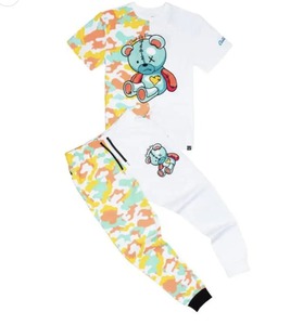 Custom Men Summer Tracksuit <b>Short</b> Sleeve T-shirt and <b>Trouser</b> by Stitch Player - Product Image 6