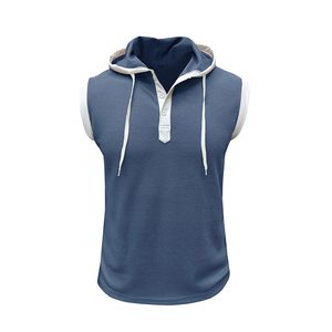 เสื้อฮู้ดออกกำลังกายแบบไม่มีแขนสำหรับผู้ชาย ออกแบบมาเพื่อการฝึกซ้อมหนัก ฟิตเนส เพาะกาย และไลฟ์สไตล์แอคทีฟ - Product Image 6