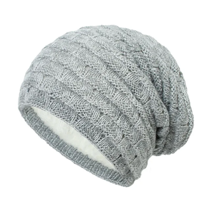High Quality Adjustable <b>Fleece</b> Slouchy <b>Beanies</b> Custom Logo Embroidery Patch OEM Wholesale Comfortable Warm Winter Unisex - Product Image 6