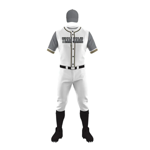 Uniformes de baseball sportifs décontractés de qualité supérieure 2025, logo personnalisé imprimé, style uni, ensembles de vêtements de sport, service OEM, taille plus, 100% - Product Image 2