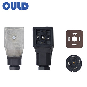 Nhà máy cung cấp chọn-có thể IP65 hirschmann Din-43650 solenoid nối 400V 3P + E gdme3013 gdme 3011 Đen - Product Image 2