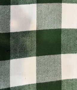 100% Acrylic Blend Cotswool Woven Fabric <b>for</b> Chackets 300 Gsm in Green and <b>White</b> with Trendy Patterns - Product Image 2