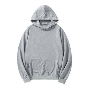 Sudadera con capucha de gran tamaño OEM de alta calidad para hombre, sudadera básica de lana de algodón pesado liso, transpirable, bordada - Product Image 2
