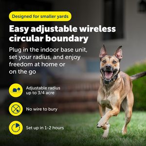 รั้วไฟฟ้าไร้สายแบบชาร์จได้ PetSafe Stay & Play สำหรับสุนัขและแมว ติดตั้งเหนือพื้นดิน โดยบริษัทแม่ทุน - Product Image 2