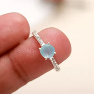 Wholesale Bulk 925 Sterling Silver <b>Rings</b> for Women & <b>Girls</b> Unique Aquamarine Stone Cut Design Trendy Wedding Engagement Gifts - Product Image 3