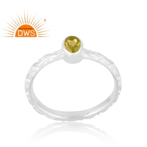 New Arrivals 925 Sterling Silver Natural <b>Peridot</b> Gemstone <b>Ring</b> Custom Design Jewelry For Women Gift For Her - Product Image 1