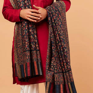 2025 Winter Luxury Natural Pure Wool <b>Shawl</b> <b>Men</b> Custom Embroidery Logo Soft Warm Digital Printing Breathable Windproof Party - Product Image 4