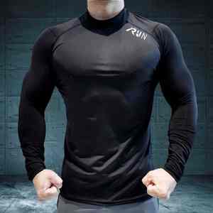 เสื้อยืดรัดรูปแขนยาวสำหรับผู้ชายเสื้อออกกำลังกายสำหรับใส่วิ่งและเล่นกีฬา - Product Image 6