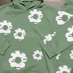 Nouveau style de survêtement pour hommes avec impression en relief, survêtement à capuche en denim déchiré pour hommes, créez votre propre survêtement, nouvelle arrivée - Product Image 6