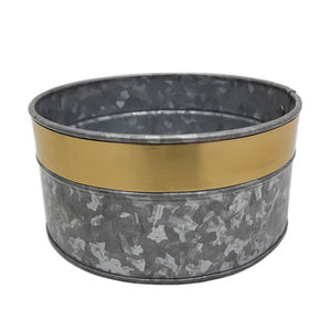 Jardinière ronde en métal de meilleure qualité Oxodise or pour mur sol intérieur extérieur maison et jardin décorations pots personnalisés faits à la main - Product Image 3